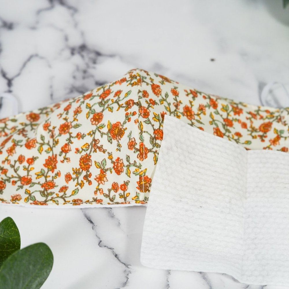 3 layers with filter pocket cotton face mask - Picture 4 of 5